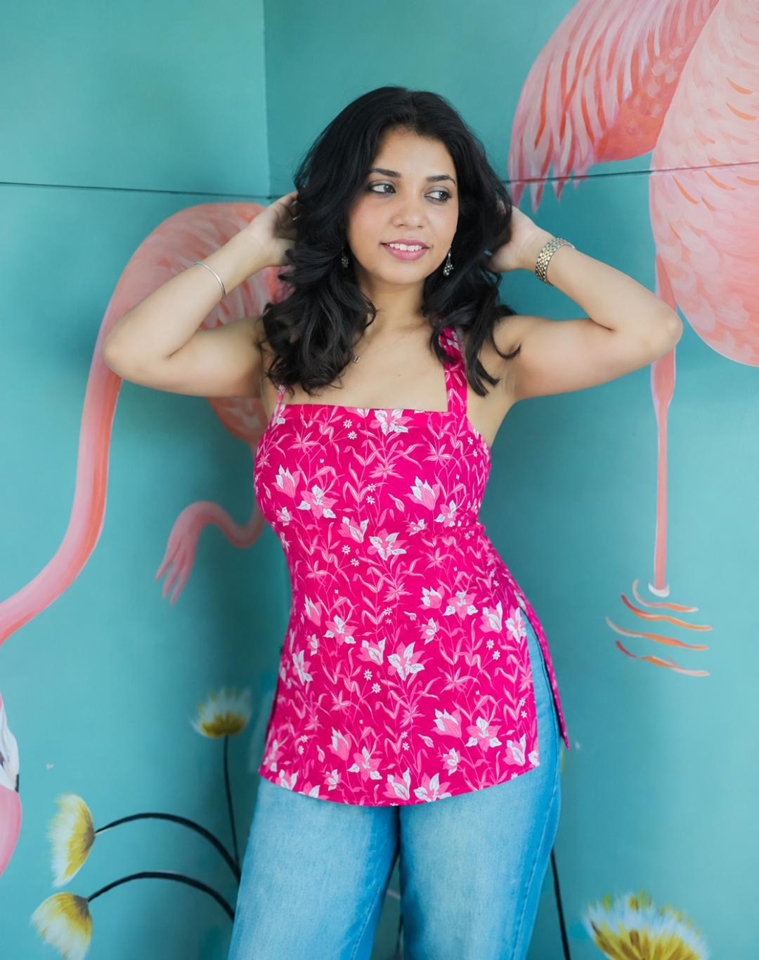KAVYA HALTER NECK KURTI