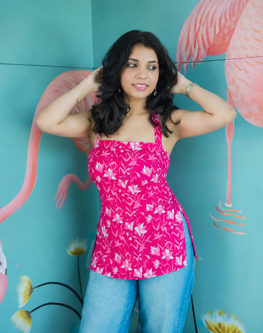 KAVYA HALTER NECK KURTI